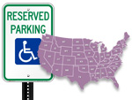 research handicapped parking regulations and signs 