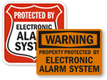 Security Alarm Signs