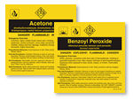 ANSI A B Chemical Labels