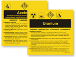 ANSI Chemical Labels