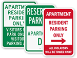 Apartment Parking Signs