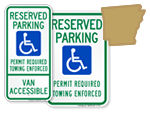 Arkansas Parking Signs, Fire Lane Signs and Other Regulated Signs