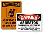 Asbestos Warning Signs | Public Health Sign