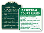 Basketball Court Signs