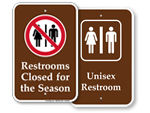 Bathroom Signs for Parks