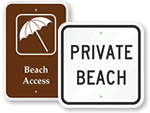 Beach Property Signs