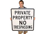 Big No Trespassing Signs