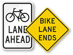 Bike Lane Signs