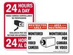 Bilingual Surveillance Signs