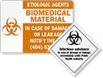 Biohazard HazMat Stickers