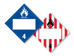 Blank 4 Digit DOT Hazmat Placards