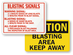 Blasting Signs