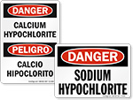 Bleach Safety Signs