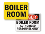 Boiler Room Signs