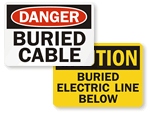 Buried Cable Signs