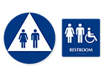 California Gender Neutral Restroom Door and Wall Sign Kits