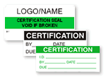 Certification Labels