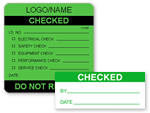 Checked Inspection Labels