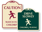 Designer Children at Play Signs