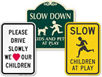 Children at Play Signs