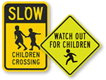 Children Crossing Signs
