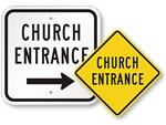 Church Entrance Signs