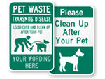 Clean Up After Your Dog Signs