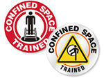 Confined Space Stickers