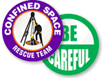 Confined Space Stickers