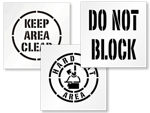 Construction Area Stencils
