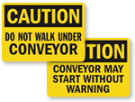 Conveyor Warning Signs & Labels