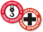 Crane Hard Hat Stickers