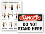 Crane Safety Signs
