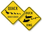 Duck Crossing Signs