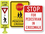 Crosswalk Safety Signs