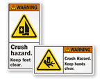 Crush Hazard Labels