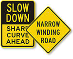 Curvy Road Signs