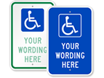 Custom ADA Handicap Signs