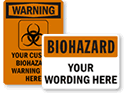 Custom Biohazard Stickers