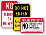 Custom Do Not Enter Signs