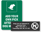 Custom Beware of Dog Signs