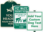 Custom Dog Poop Signs