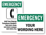 Custom Emergency Signs