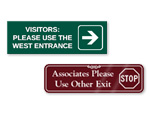 Custom Visitor Select a Color™ Engraved Sign