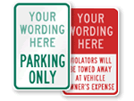 Custom Parking Lot Signs