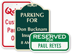 Custom Parking Signs