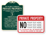 Custom Property Policy Signs