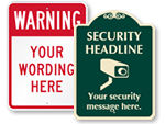 Custom Security Signs