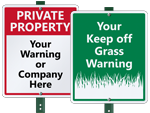 Custom Signs on a Stake