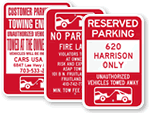 Custom Tow Away Signs